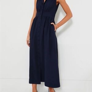 Tuckernuck, Pomander Place Navy Sleeveless Noelle Dress. Size small